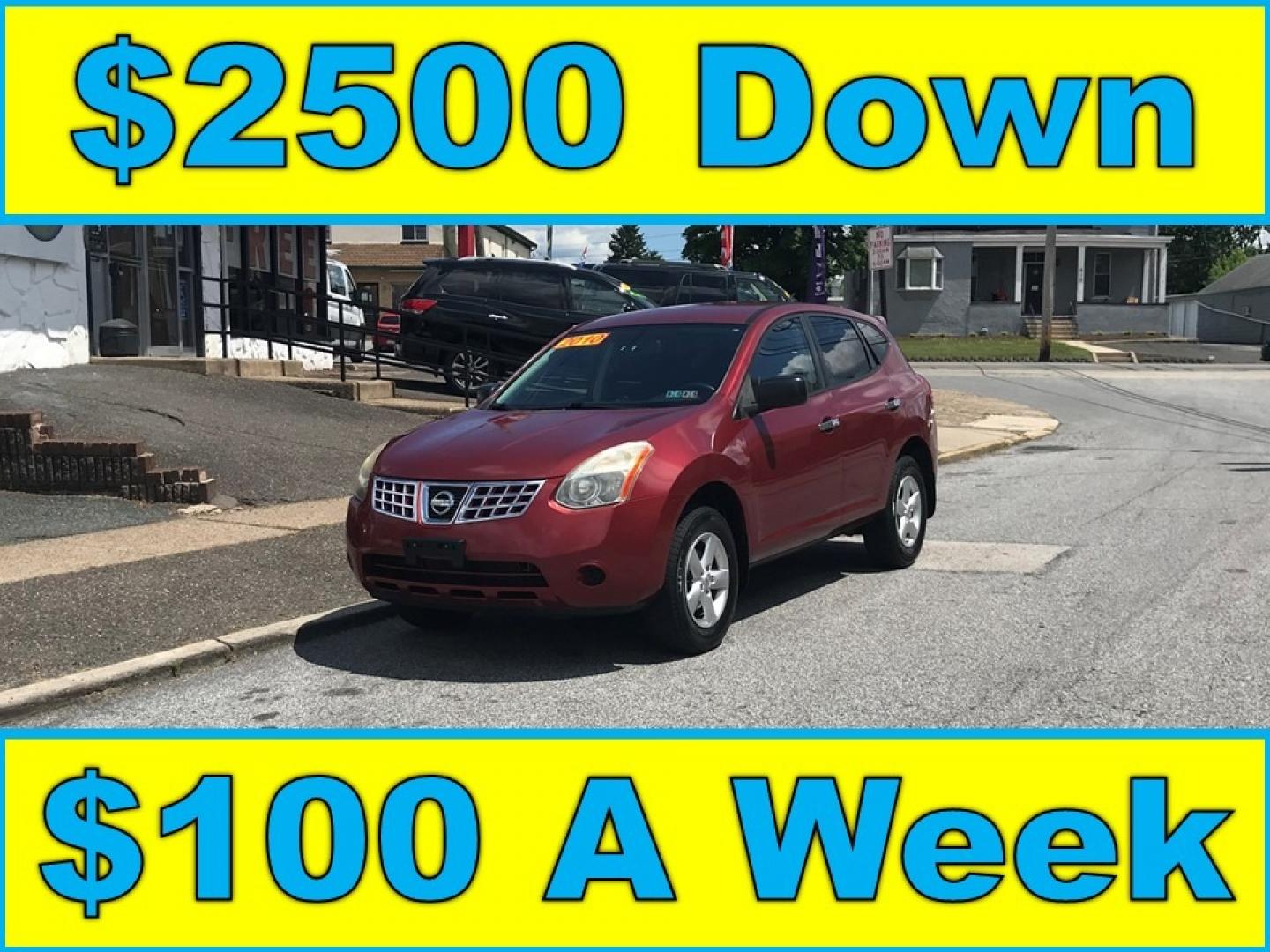 2010 Red /Gray Nissan Rogue S (JN8AS5MV0AW) with an 2.5 V4 engine, Automatic transmission, located at 577 Chester Pike, Prospect Park, PA, 19076, (610) 237-1015, 39.886154, -75.302338 - Photo#0